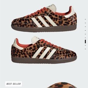 adidas Leopard Pattern Sneakers with White Accents